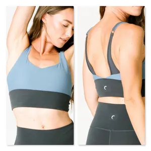 ZYIA Storm Parallel Luxe Adjustable Sports Bra Colorblock Mesh Racerback Small thumbnail 2