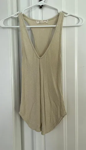 Beige Halter Tank - Small thumbnail 1
