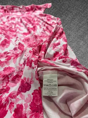 Grace Karin Pink Floral Ruffle Maxi Dress Size M thumbnail 5