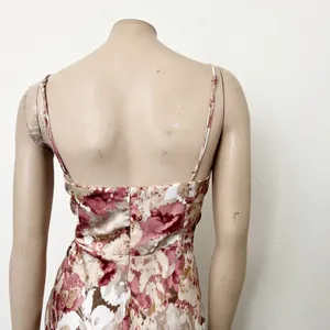 [Selfie Leslie] Lake Como Abstract Rose Floral Print Cami Midi Dress NWT Size XL thumbnail 6