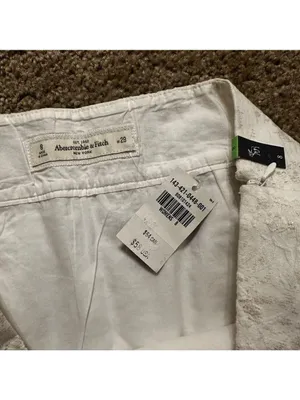 NWT Abercrombie White and Gold Jacquard Mini Skirt thumbnail 8