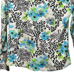 IBKUL Eva Polo‎ Zip Top Peri Long Sleeve Golf Shirt Womens UPF 50 size XS thumbnail 8