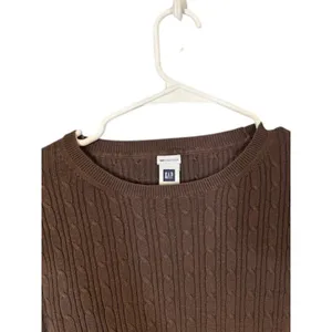 Gap Brown Long Sleeve Cotton Stretch Ribbed Knit Blouse Women Sz Sm thumbnail 3