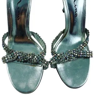 Nina 9M Jewel Peep Toe 3” Kitten Heels thumbnail 1