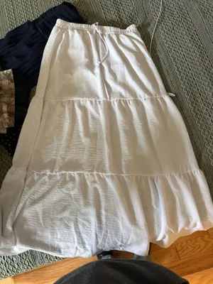 Long Maxi White Skirt thumbnail 1