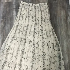 Vici pleated python midi skirt thumbnail 4