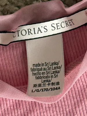 Victoria’s Secret Pink Ribbed Lettuce Hem Tank Top Large Y2K Cami 2000s thumbnail 5