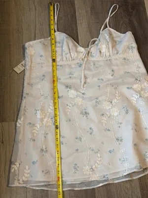 No Boundaries New! White Floral Lace Chemise Slip mini dress size XXL thumbnail 9
