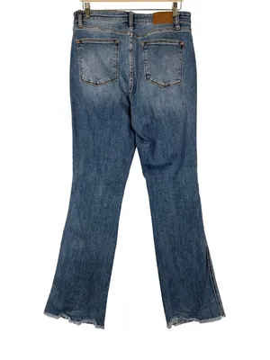 NEW Judy Blue High Waist Destroy Fray Hem Bootcut Jeans Size 31 thumbnail 6