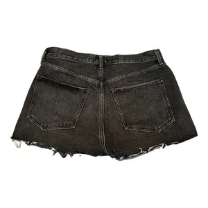 AGOLDE High Waist Parker Denim Shorts in Washed Black Sz 30 thumbnail 5