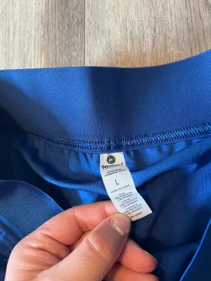 90 Degrees by Reflex NWT Lightstreme Hypersonic Skort in Surf the Web Blue thumbnail 4