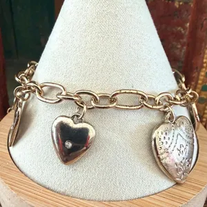 Urban Outfitters 14K Gold Plated Heart Charm Bracelet thumbnail 5