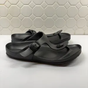 Birkenstock Gizeh EVA Sandals Women 39 Black Lightweight Waterproof Flip Flop thumbnail 4