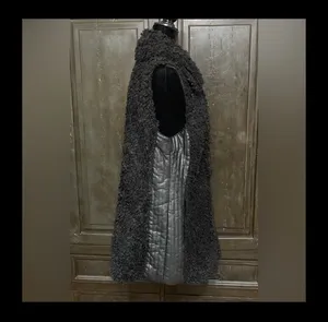 Jackets & Coats Faux Fur Vegan Leather Vest- size large thumbnail 3