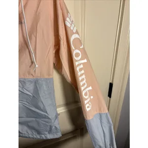 Columbia Woman's Hooded Zip Front Lightweight 2-Tone Windbreaker Size Medium‎ thumbnail 5