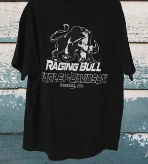 Harley Davidson Raging Bull Durham, NC Tee thumbnail 1