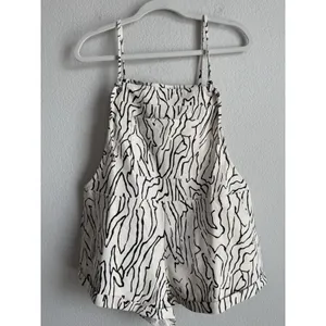 Princess Polly‎ Zebra Print Short Overalls Cream Sz 4 Utopia Romper Festival NEW thumbnail 5