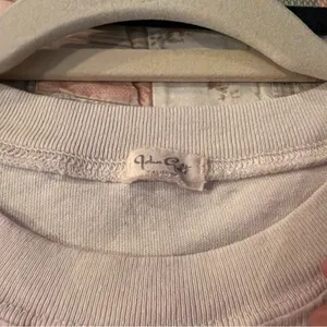 Brandy Melville White Tee with Bold Navy Print thumbnail 2