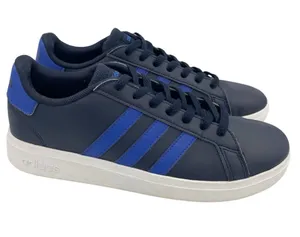 Adidas Grand Court blue lace-up unisex sneakers Size 6 thumbnail 1