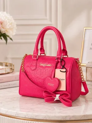 Juicy Couture Fame Satchel Pink Flash Quilted Crossbody NWT thumbnail 9