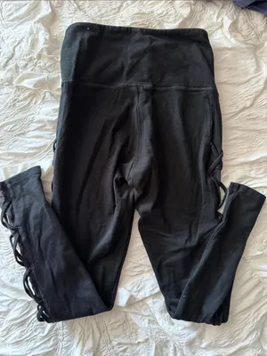 Alabama A pink logo PINK by Victoria's Secret Black cross cross Leggings thumbnail 3
