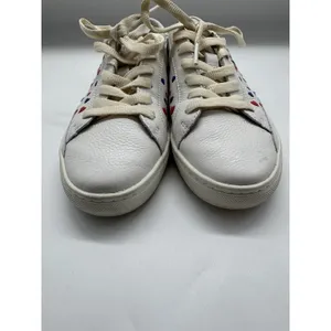 Soludos Ibiza Lace Up White Leather Sneakers Queen of Hearts Size 6.5 thumbnail 4
