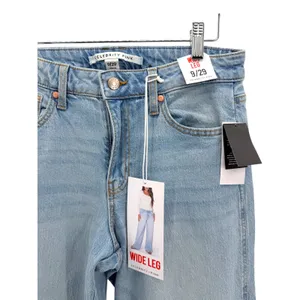 Celebrity Pink Womens Wide Leg High Rise‎ Light Wash Denim Jeans Size 9/29 NEW thumbnail 2