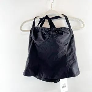 Peppermayo Cheryl Sweetheart Neck Open Back Bustier Halter Top Black 6 thumbnail 4