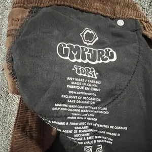 Empyre Tori Corduroy Pants Women 2 Brown Straight Leg Skate Streetwear Cotton thumbnail 5