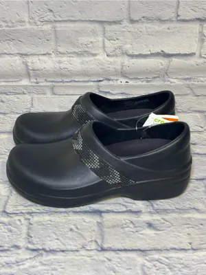 Crocs Women's Work Neria Pro II Clog Black Embellished Slip Resident Size 10 thumbnail 6