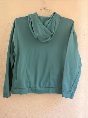 Nike Therma Soft Fleece Teal Pullover Hoodie Women's medium Loose Fit Sweatshirt thumbnail 5