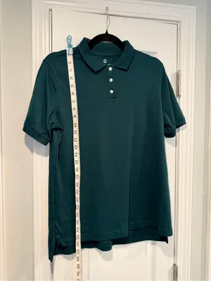 NWOT Lands End Size S Forrest Green Short Sleeve Collared Polo Shirt thumbnail 6