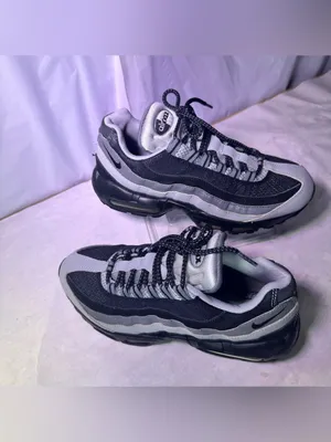 Nike womes 's Black & Gray Mesh Air Max 95 Sneakers thumbnail 4