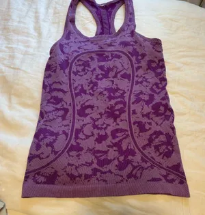 Lululemon Athletica Purple Patterned swiftly tech thumbnail 1