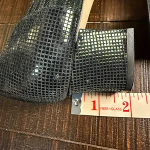 J. Renee Womens Black Mesh Leather Block‎ Heel Pumps Pointed Toe 9.5 M Vintage thumbnail 7