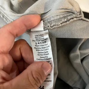 Lularoe Utility Cargo Pants Size 34 Gray Stretchy Twill Roll Up Cuffs‎ New thumbnail 5