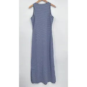 J McLaughlin Dress Women's‎ Maxi Casual Travel Striped Stretch Blue White Small thumbnail 5
