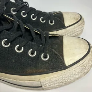 Converse black‎ canvas platform sneakers size 7 thumbnail 2
