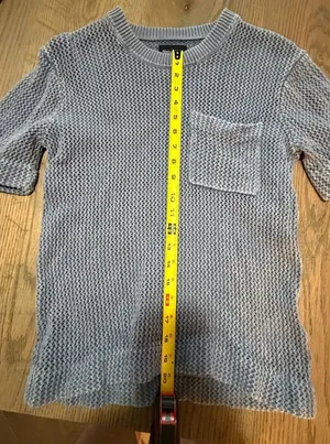 Abercrombie & Fitch Light Gray Knit Sweater thumbnail 1