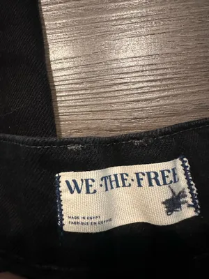 Free People black benji wide leg jeans thumbnail 6
