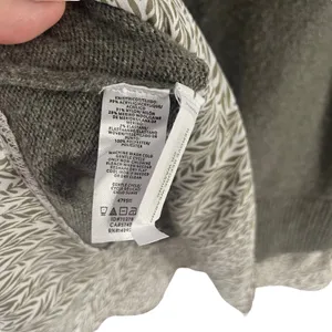Loft Women's Size Medium Green Gray‎ V Neck Soft Babydoll Sweater thumbnail 7