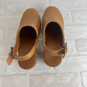 Universal‎ Thread Watson Clogs Womens 7.5 Brown Faux Leather Slingback Platform thumbnail 4