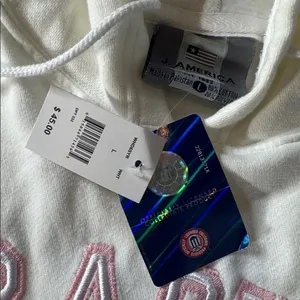 Women’s White Embroidered SYRACUSE College Drawstring Hoodie Size L NEW thumbnail 9