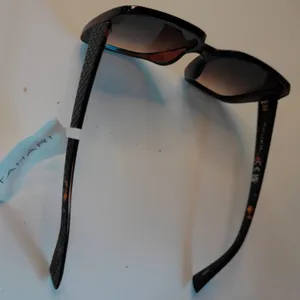 Tahari Tortoise Square Oversized Sunglasses Textured Lattice Arms TH815-TS NEW thumbnail 4