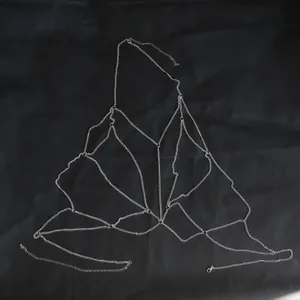 Silver Tone Body Chain Harness thumbnail 2