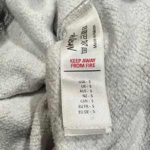 Nasty Gal Varsity League Pocket Detail Hoodie Grey Women’s Small thumbnail 4