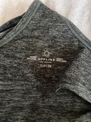 Aerie offline gray least support sports bra thumbnail 4