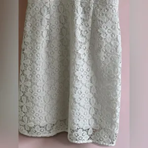 Abercrombie & Fitch A Line Lace-Trim Mini white Dress thumbnail 5