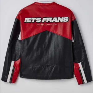 Urban Outfitters iets frans Oversized Patch Racer Moto Jacket thumbnail 4