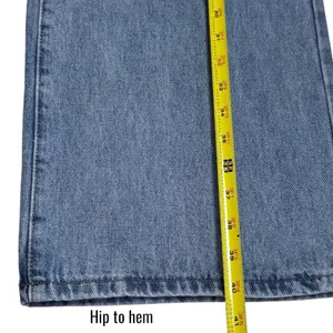 NEW‎ Edikted Wide Leg Light Blue Jeans Capsule Grunge Skater Comfort M thumbnail 13